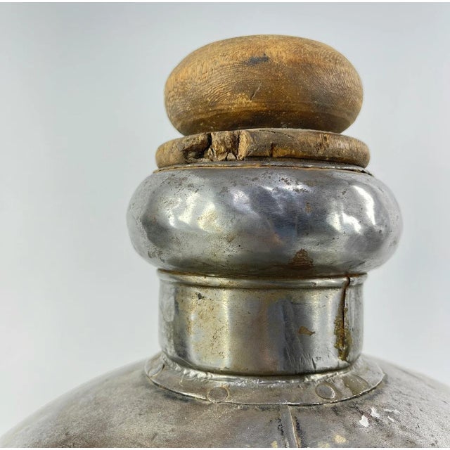 African Early 20th Century Huge Indian Metal Bottle MATTER COLLECTION For Sale - Image 3 of 10