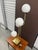 Attributed Goffredo Reggiani Italian Brass & Opaline Glass Four Globe Table Lamp, 1970s For Sale - Image 18 of 18