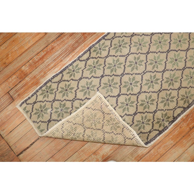 Narrow Vintage Zabihi Collection Turkish Runner - 1'11" x 9'1" For Sale In New York - Image 6 of 10