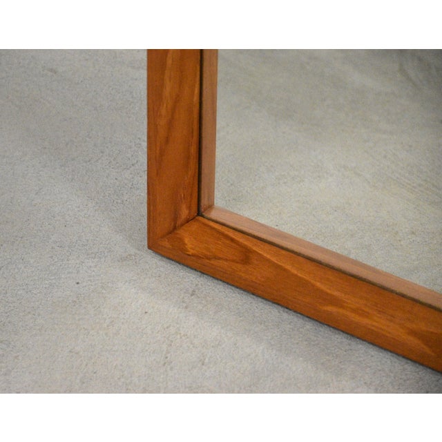 1960s Danish Modern Teak Mirror For Sale - Image 4 of 6
