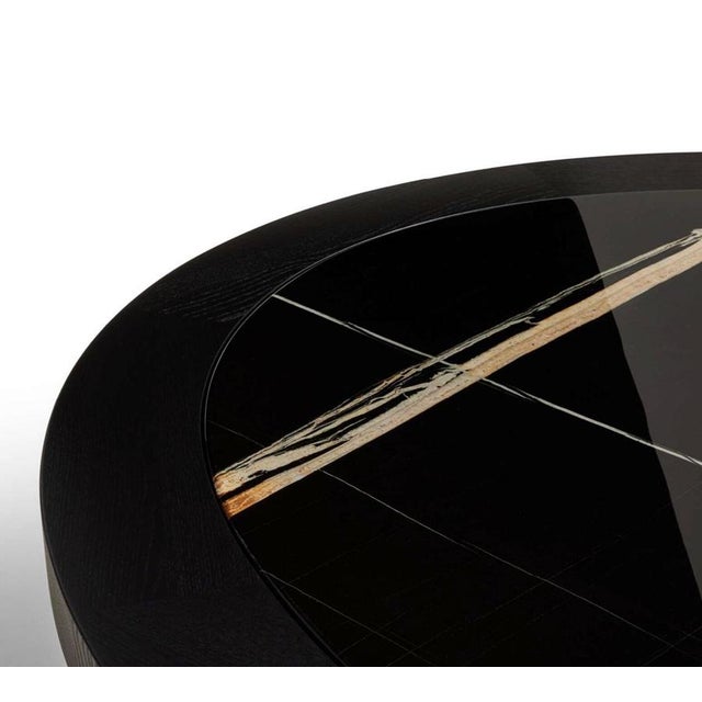 Blue Black Stained Ash Coffee Table by Charlotte Perriand for Cassina For Sale - Image 8 of 13