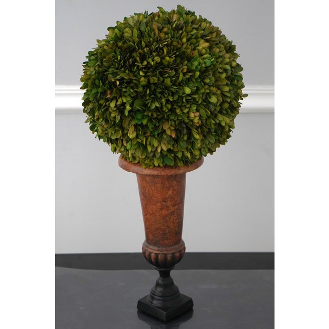 Age: Approx: 10 Years Old Details: High Quality Construction Nice Decorative Accents Faux Boxwoods Un-Marked As To...