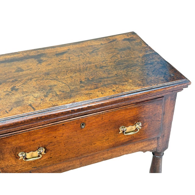 Large Early 18th Century English George I Oak Dresser Base, 1720 For Sale - Image 11 of 12