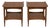 Vintage Mid-Century Modern End Tables / Walnut Accent Tables. Pair. For Sale