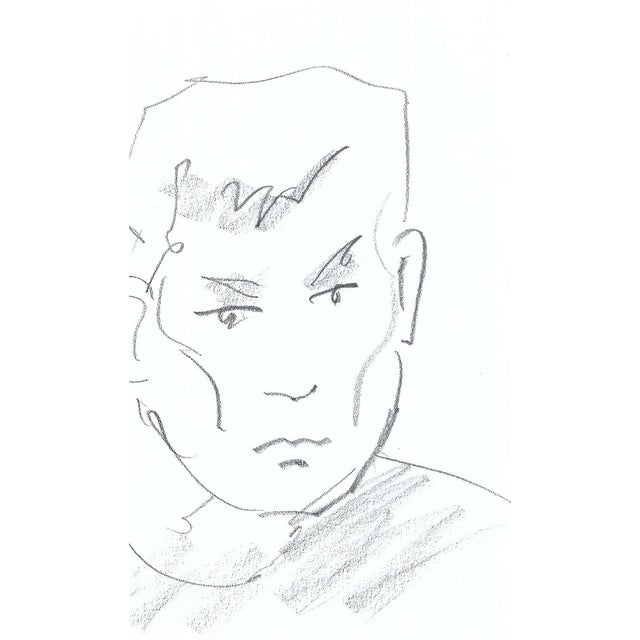 Portraiture 1990s Pair of Portraits of Men For Sale - Image 3 of 3