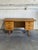 In Style of Henning Kjærnulf Oak Executive Desk With 6 Drawers Open Bookshelf Denmark Mid-Century Modern 1960s For Sale In Los Angeles - Image 6 of 12