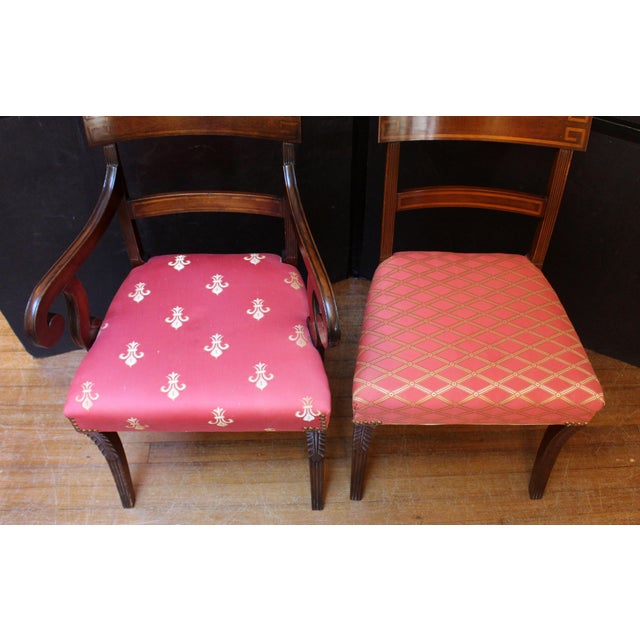 Rose C. 1830s Anglo-American Regency or Classical Period Set of Eight Dining Chairs For Sale - Image 8 of 9