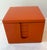 Vintage Japanese Orange Lacquerware Coaster Set - 6 pcs with Box For Sale - Image 4 of 9