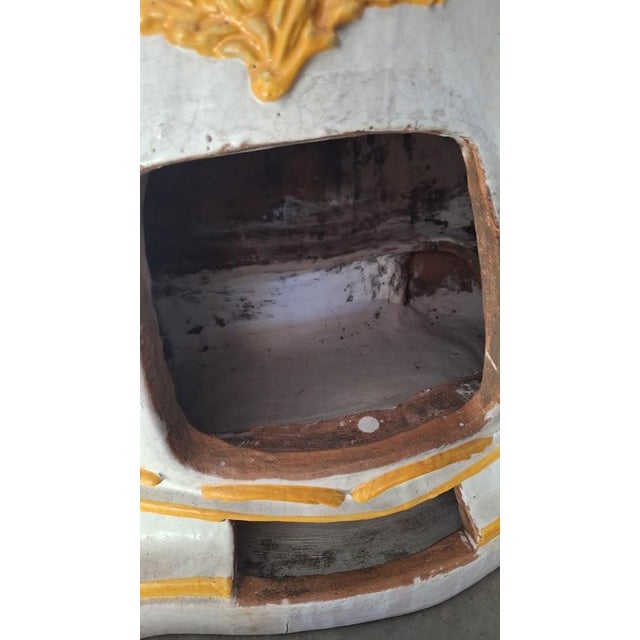 19th Century Italian Rococo Style Majolica Glazed Terracotta Palace Stove For Sale In Sacramento - Image 6 of 10