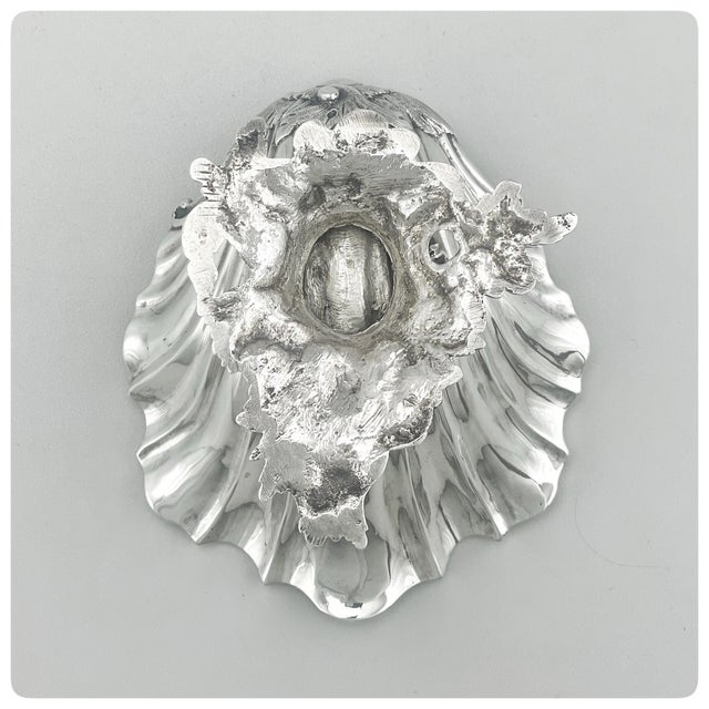 English Sterling Silver and Vermeil Salt Cellar, Hands and Company, London, 1852-1853 For Sale In Charleston - Image 6 of 8