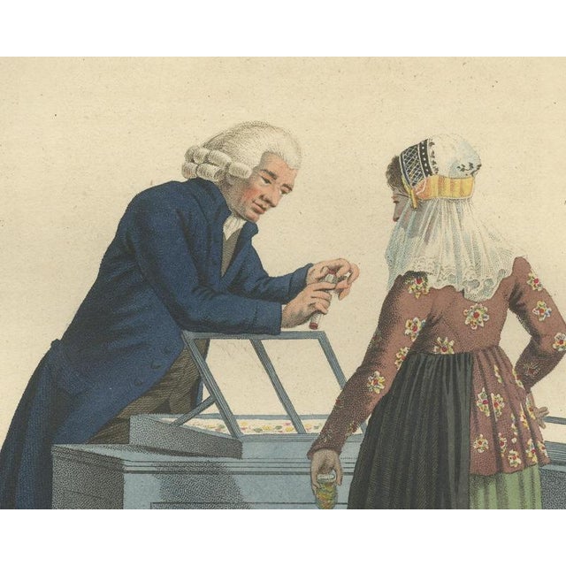 Maaskamp, The Fixed Price, Shopkeeper and Customer, Dutch Costume, 1811 ...