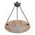 Large French Art Deco Pendant Light by Le Verre Francais Schneider - 1930 Chandelier France For Sale
