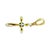 Contemporary Vintage Large 14k Yellow Gold Diamond Cross Pendant Enhancer For Sale - Image 3 of 9