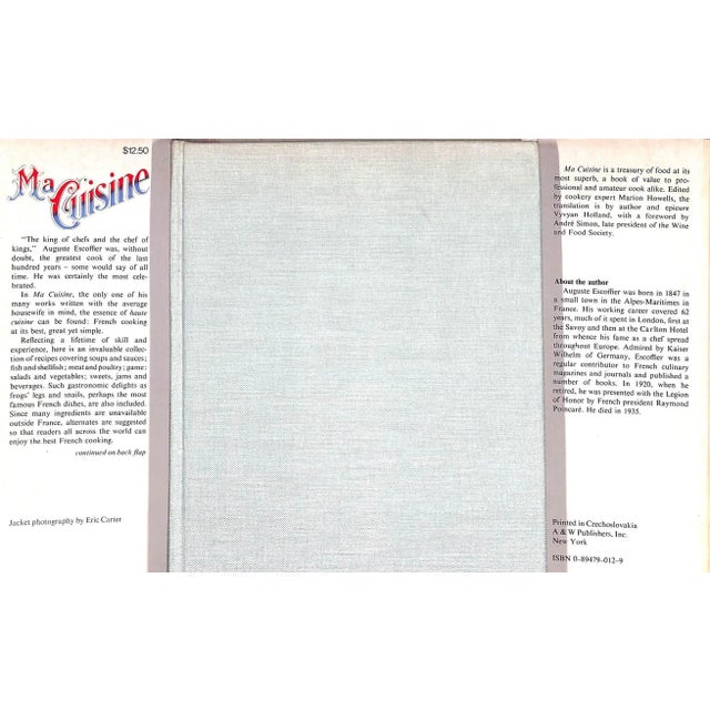 Traditional "Ma Cuisine" 1965 Escoffier, Auguste For Sale - Image 3 of 8