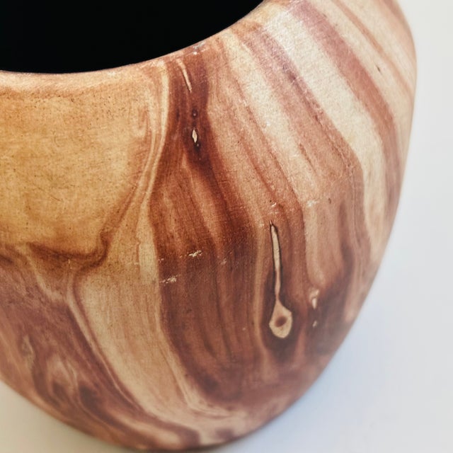 Terra Cotta Terra Cotta Swirl Pottery Vase by Romco For Sale - Image 8 of 10