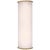 Rosehill 20" Linear Sconce in Hand-Rubbed Antique Brass with White Strie Glass Designer: AERIN Finish: Hand-Rubbed Antique...