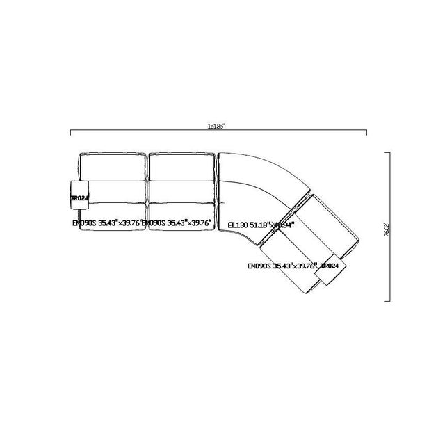 Modern Poliform Ernest Rounded Sofa - Pristine For Sale - Image 3 of 8