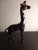 Black Pot Metal Geometric Giraffe Figurine For Sale - Image 4 of 7