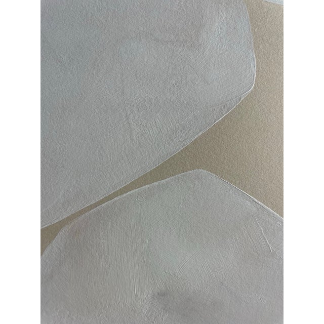 2026 Contemporary Abstract Minimalist Painting Gallery Wall Set of Three on Cotton Paper by Artist r.k. Red For Sale - Image 9 of 11