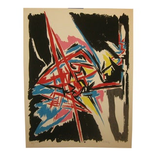 Abex Abstract Expressionist Lithograph by Angelo Savelli For Sale