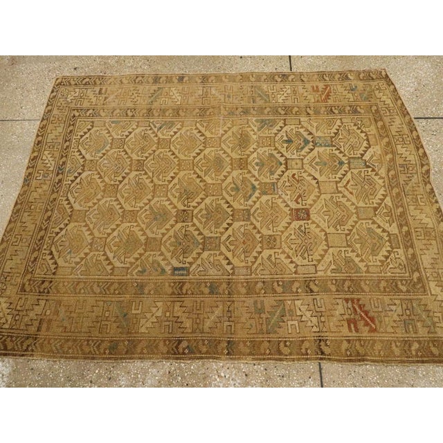 Galerie Shabab Collection Early 20th Century Caucasian Shirvan Throw Rug For Sale In New York - Image 6 of 9