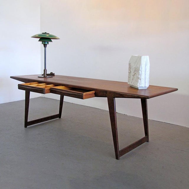Coffee Danish Rosewood Coffee Table by Johannes Andersen, 1950 For Sale - Image 8 of 10
