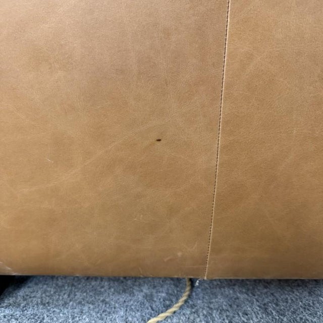 West Elm Harris Leather Power Recliner in Nut Saddle Leather For Sale - Image 17 of 18