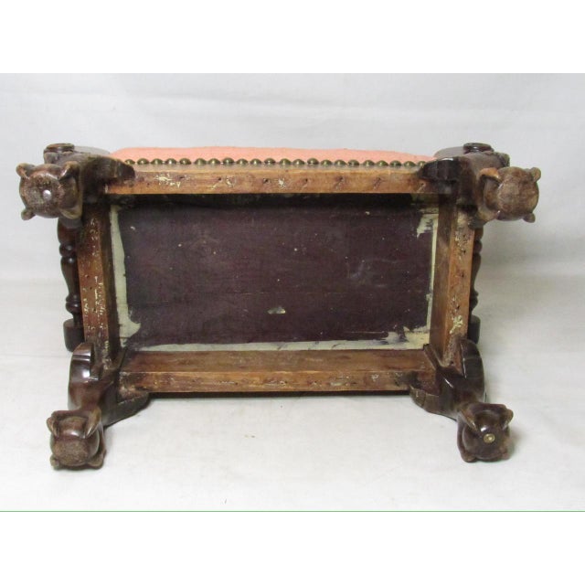 Antique English Foot Stool For Sale - Image 13 of 13