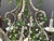 1950s Opaline Glass Beaded Chandelier in Pastel Blue and Green Crystal Drops, 1950s For Sale - Image 5 of 15