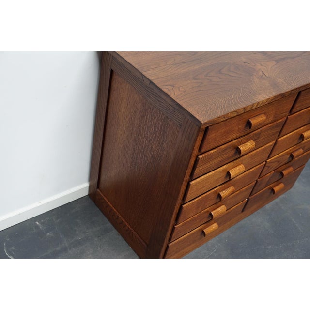 1950s Oak German Industrial Apothecary Cabinet, Mid-20th Century For Sale - Image 5 of 10