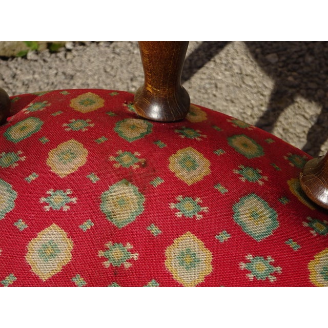 Wood and Fabric Chairs, Set of 2 For Sale - Image 11 of 18