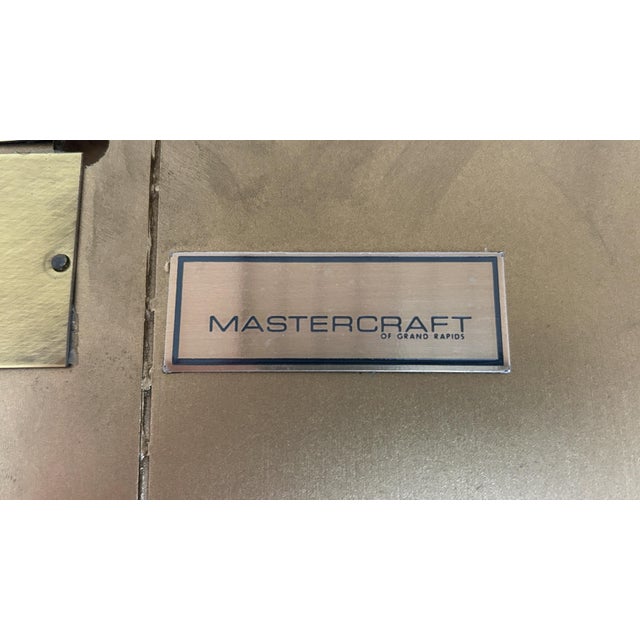 1970s Mid Century Mastercraft Brass Vitrine Cabinet For Sale - Image 9 of 12