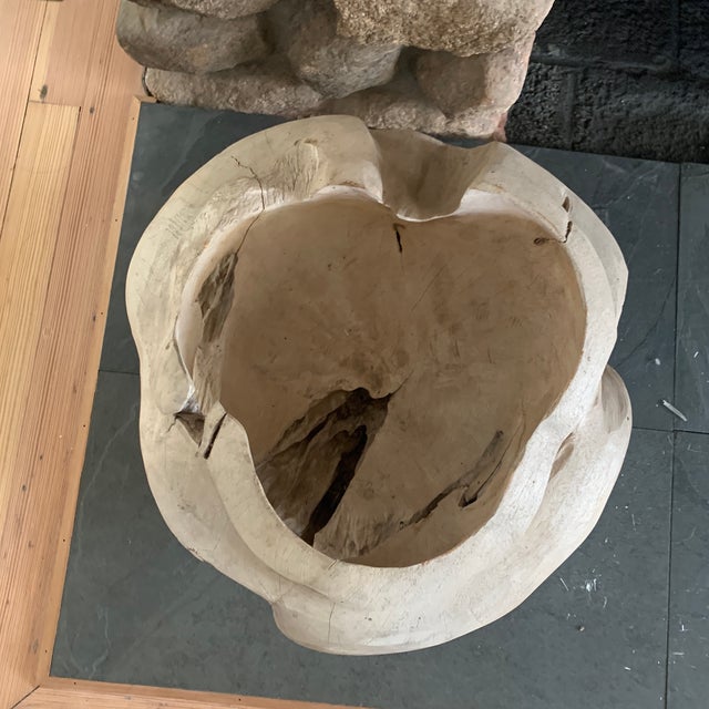 Contemporary Organic Modern Teak Root Sculptural Vessel For Sale - Image 3 of 10
