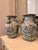 English Pair of Decorative Kelly Green Porcelain Vases For Sale - Image 3 of 8