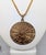 Mid-Century Modern Vintage 1970s Signed Napier Goldtone Round Horoscope Pendant Necklace For Sale - Image 3 of 9