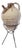 Rustic Terracotta Amphora with Base, Set of 2 For Sale