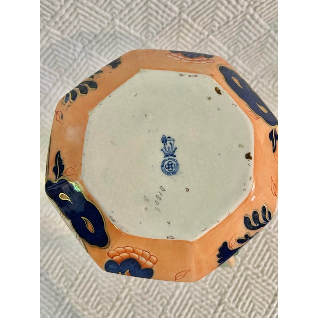 Early 20th Century Royal Doulton Imari Style Dragon Handle Cabinet Jug – Crackle Glaze – 7.25” For Sale - Image 10 of 12
