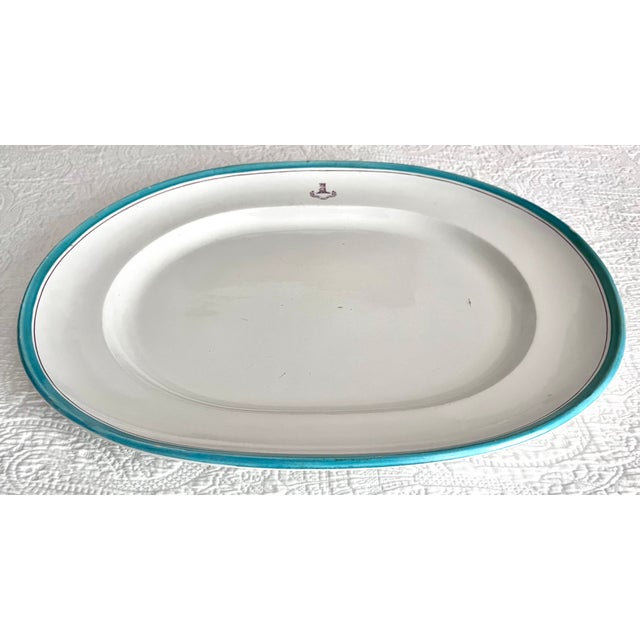 This fabulous antique English Wedgwood bespoke 20" platter was made for Thomas Goode & Co., London, suppliers to QE II and...