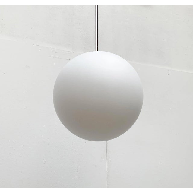 Mid-Century Modern Vintage German Space Age Glass Ball Pendant Lamp from Limburg For Sale - Image 3 of 18