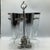 1960s Silver Ombre and Silver Band Pilsner Stemware Set With Caddy by Vitreon Queen Lusterware - Set of 7 For Sale - Image 5 of 12
