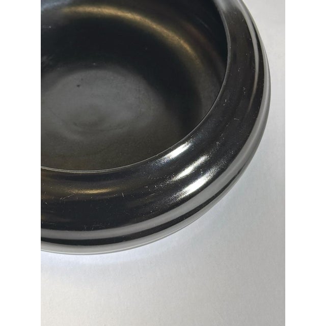 Art Deco English Black Glazed Stoneware Bowl by Doulton Lambeth, 1930s For Sale - Image 4 of 10