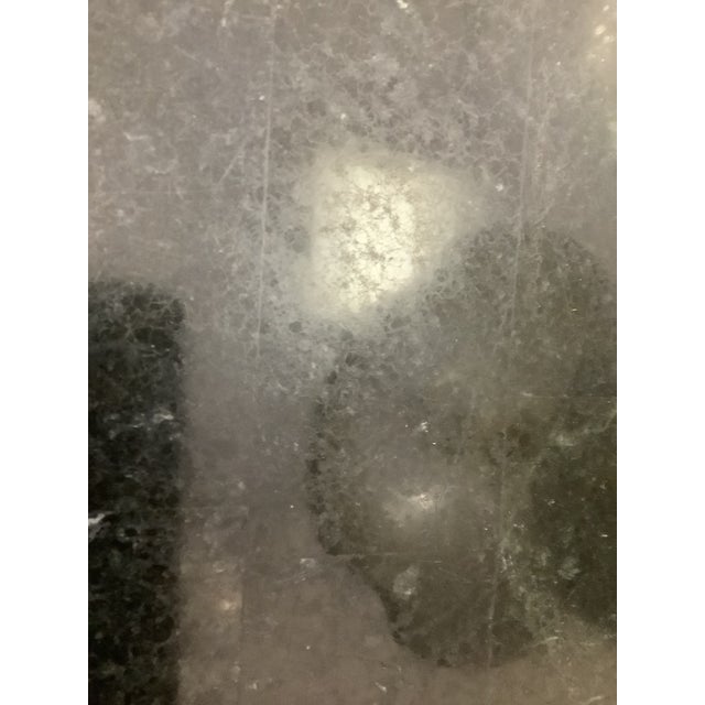 Black Black Chinoiserie Chest of Drawers With Marble Top. Bombe Style For Sale - Image 8 of 8