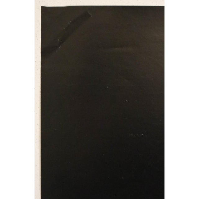 1960s 1960's Finnish Advertisement Poster - Marimekko (Woman in Dress, Black Background) For Sale - Image 5 of 5