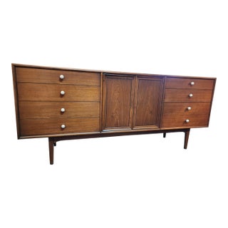 Drexel Declaration Mid 20th Century Modern 11 Drawer Lowboy Dresser For Sale