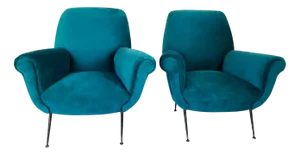 Set of Vintage Lounge Chairs by Gigi Radice, 1950s