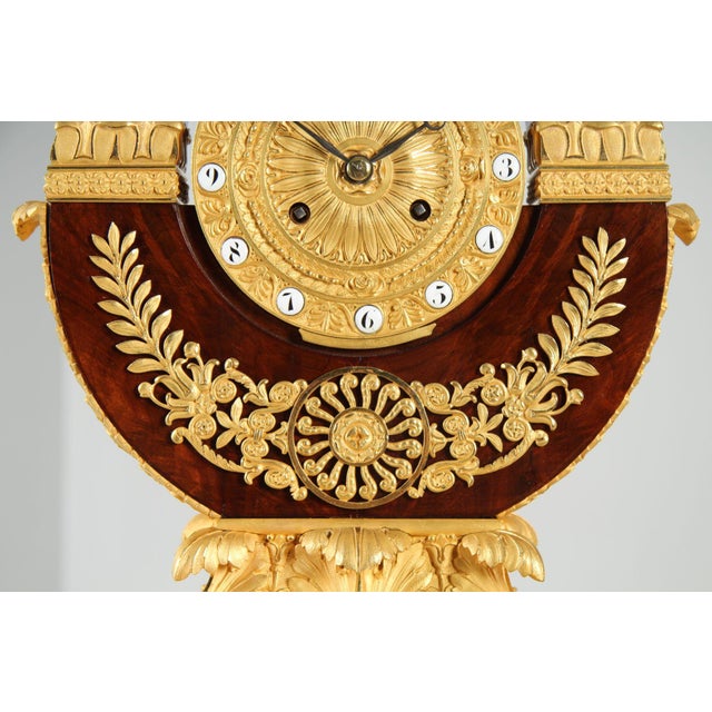 Antique Lyre Mantel Clock, 1825 For Sale - Image 9 of 16