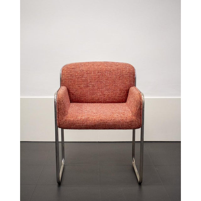 Space Age Chrome Steel Armchair, 1980s For Sale - Image 4 of 7