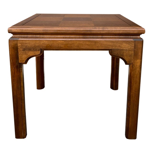 1980s Ethan Allen Classic Manor Chinese Chippendale Parquet