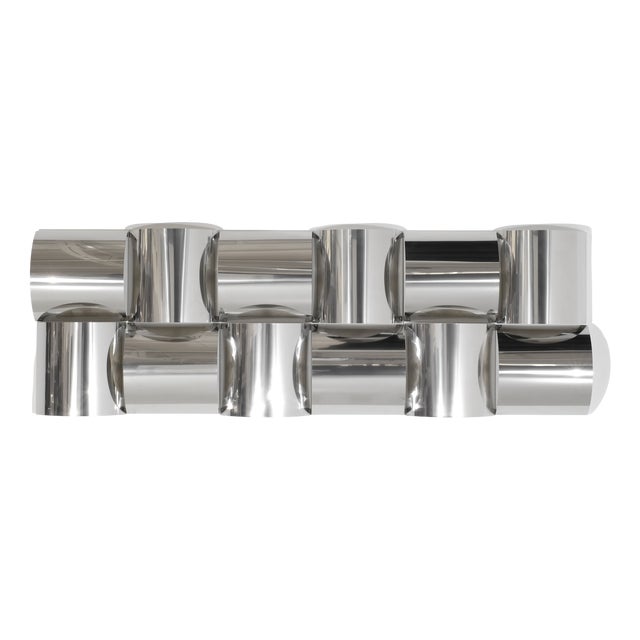 Stainless Steel and Metal Wall Light, 2010s For Sale
