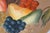 Mid 20th Century H McRae Round Hand Painted Fruit Basket Toleware Tray Charger For Sale - Image 9 of 11